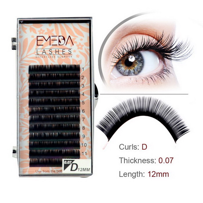 Individual lashes mink eyelash extensions SN129